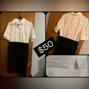 New York and Company Black and White dress.